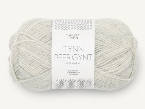 Włóczka Sandnes Garn Tynn Peer Gynt jasny szary melanż 1021
