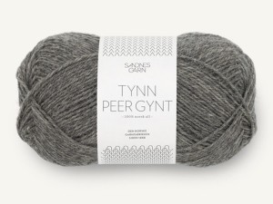 Włóczka Sandnes Garn Tynn Peer Gynt ciemny szary melanż 1053