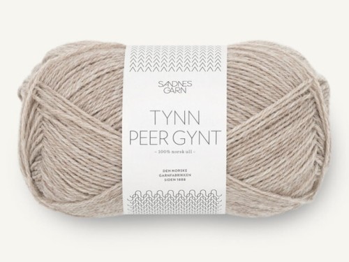 Włóczka Sandnes Garn Tynn Peer Gynt beżowy melanż 2650