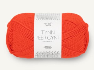 Włóczka Sandnes Garn Tynn Peer Gynt pikantna pomarańcza 3819