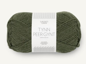 Włóczka Sandnes Garn Tynn Peer Gynt zielony ciemny melanż 9572