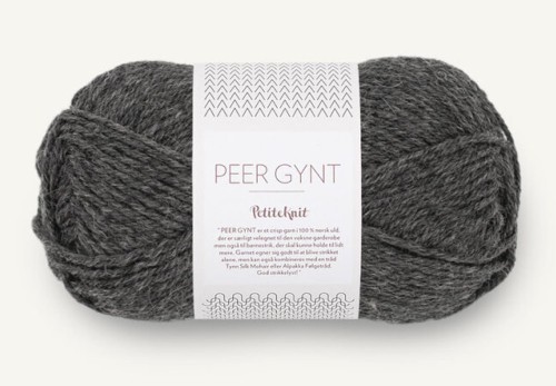 Włóczka Sandnes Garn Peer Gynt by Petite Knit charcoal melange 1065
