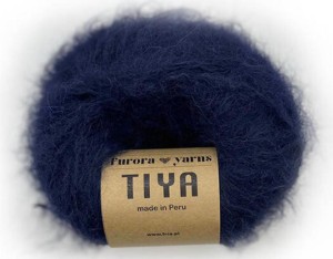 Włóczka Furora Yarns wełna merino z alpaką suri TIYA granatowa