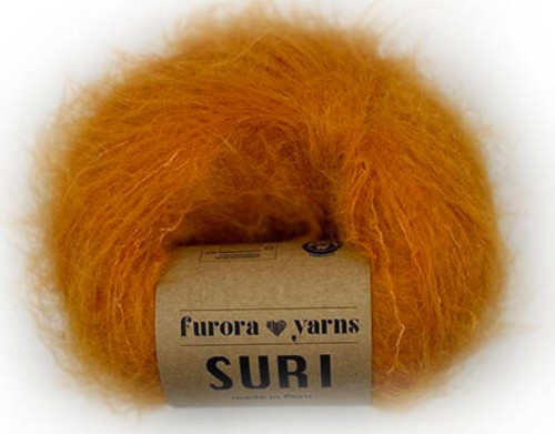 Włóczka Furora Yarns wełna SURI alpaka dyniowa