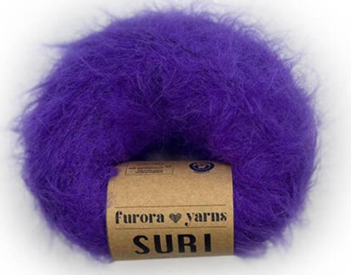 Włóczka Furora Yarns wełna SURI alpaka fioletowy