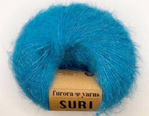 Włóczka Furora Yarns wełna SURI alpaka turkus