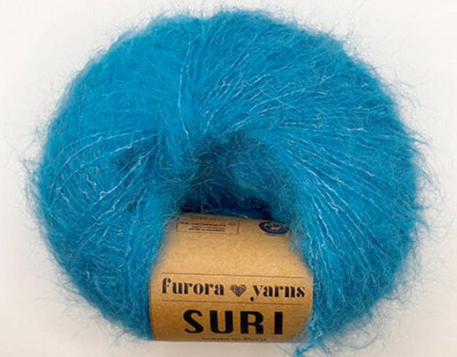 Włóczka Furora Yarns wełna SURI alpaka turkus