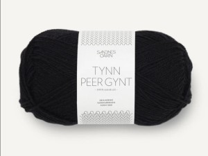Włóczka Sandnes Garn Tynn Peer Gynt czarny 1099