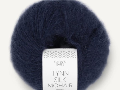 Włóczka Sandnes Garn Tynn Silk Mohair ciemny granat 5581