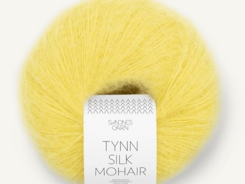 Włóczka Sandnes Garn Tynn Silk Mohair cytrynowy 9004