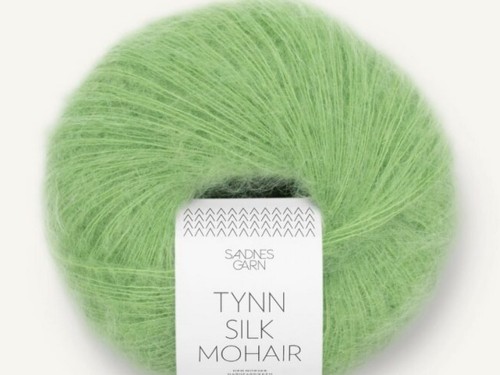 Włóczka Sandnes Garn Tynn Silk Mohair wiosenny zielony 8733