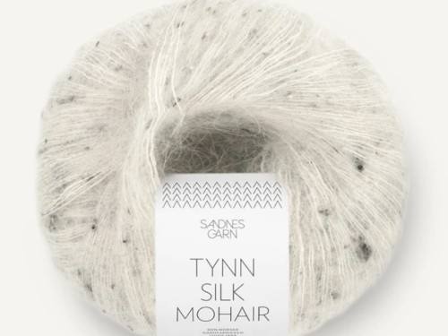 Włóczka Sandnes Garn Tynn Silk Mohair sól i pieprz tweed 1199