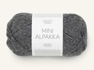 Włóczka Sandnes Garn Mini Alpakka ciemny szary melanż 1053