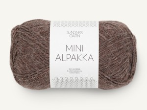Włóczka Sandnes Garn Mini Alpakka brązowy melanż 2652