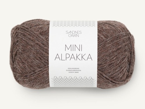 Włóczka Sandnes Garn Mini Alpakka brązowy melanż 2652