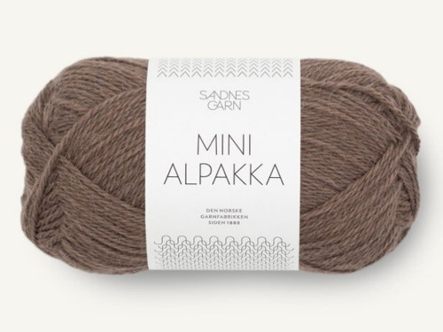 Włóczka Sandnes Garn Mini Alpakka brązowy żołądź 3161