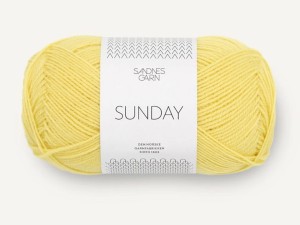 Włóczka Sandnes Garn Sunday by PetiteKnit cytrynowy 9004