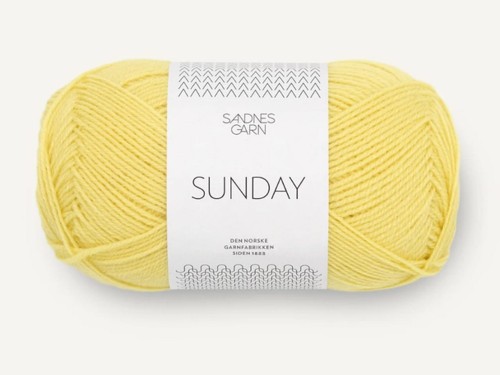 Włóczka Sandnes Garn Sunday by PetiteKnit cytrynowy 9004