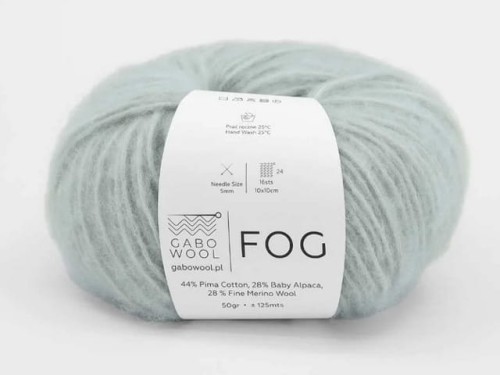Włóczka Gabo Wool Fog  pastelowa szałwia 6918