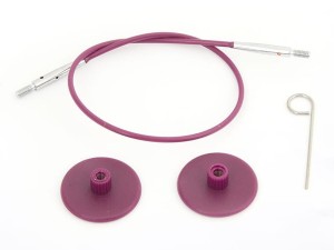 Żyłka wymienna obrotowa 50 cm KnitPro purpurowa