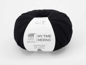 Włóczka Gabo Wool My Time Merino czarny 500