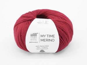 Włóczka Gabo Wool My Time Merino czerwony 9547