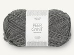 Włóczka Sandnes Garn Peer Gynt ciemny szary melanż 1053
