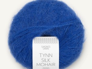 Włóczka Sandnes Garn Tynn Silk Mohair niebieski neon 5845
