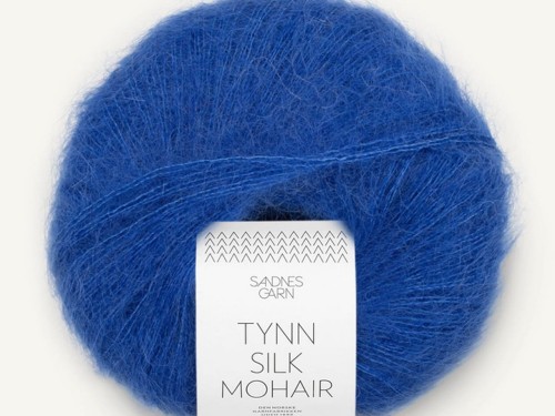Włóczka Sandnes Garn Tynn Silk Mohair niebieski neon 5845
