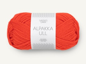 Włóczka Sandnes Garn Alpakka Ull pikantna pomarańcza 3819