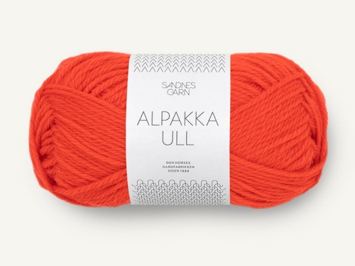Włóczka Sandnes Garn Alpakka Ull pikantna pomarańcza 3819