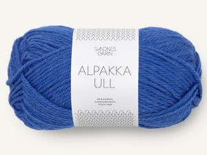 Włóczka Sandnes Garn Alpakka Ull niebieski neon 5845