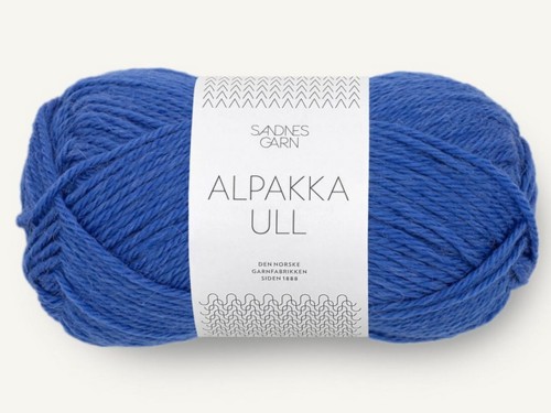 Włóczka Sandnes Garn Alpakka Ull niebieski neon 5845