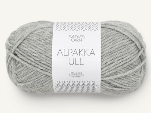Włóczka Sandnes Garn Alpakka Ull jasny szary melanż 1042