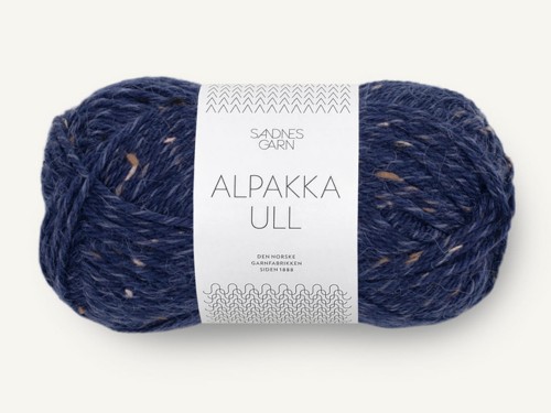 Włóczka Sandnes Garn Alpakka Ull granatowy tweed 5585