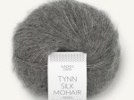 Włóczka Sandnes Garn Tynn Silk Mohair ciemny szary melanż 1053
