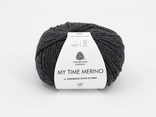 Włóczka Gabo Wool My Time Merino grafitowa stal 9403
