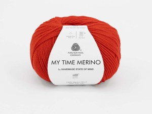 Włóczka Gabo Wool My Time Merino czerwona pomarańcza 9522