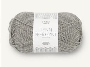 Włóczka Sandnes Garn Tynn Peer Gynt jasny szary melanż 1042