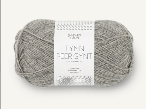 Włóczka Sandnes Garn Tynn Peer Gynt jasny szary melanż 1042