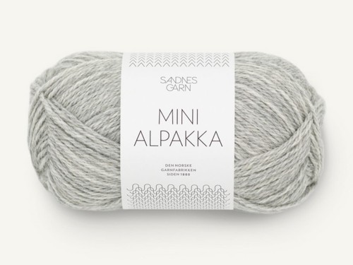 Włóczka Sandnes Garn Mini Alpakka jasny szary melanż 1032