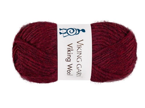 Włóczka Viking Garn viking wool bordowy 555