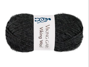 Włóczka Viking Garn viking wool ciemny grafit 517