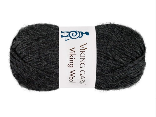 Włóczka Viking Garn viking wool ciemny grafit 517