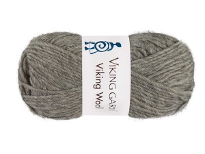 Włóczka Viking Garn viking wool ciemny średni szary melanż 513