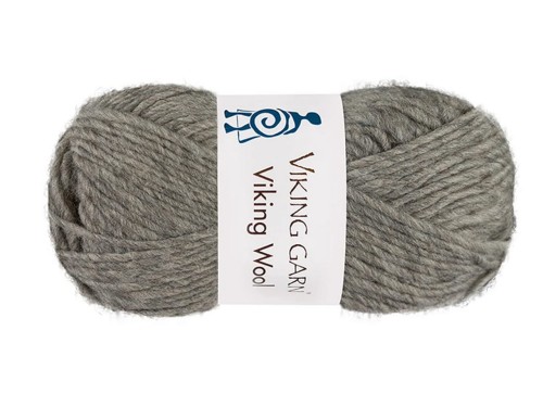 Włóczka Viking Garn viking wool ciemny średni szary melanż 513