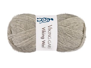Włóczka Viking Garn viking wool ciemny beżowo szary melanż 512