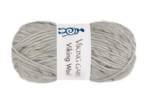 Włóczka Viking Garn viking wool jasny szary melanż tweed 501