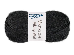 Włóczka Viking Garn viking wool ciemny grafit 517