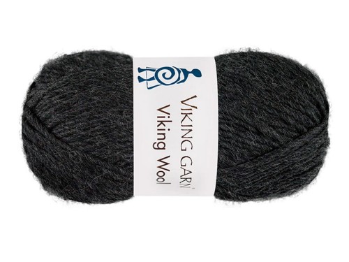 Włóczka Viking Garn viking wool ciemny grafit 517